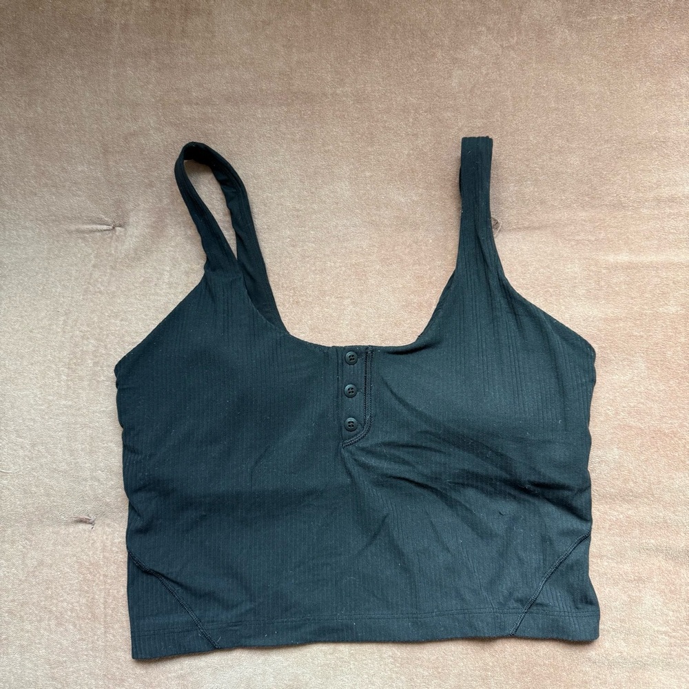 lululemon athletica Black align Henley tank
